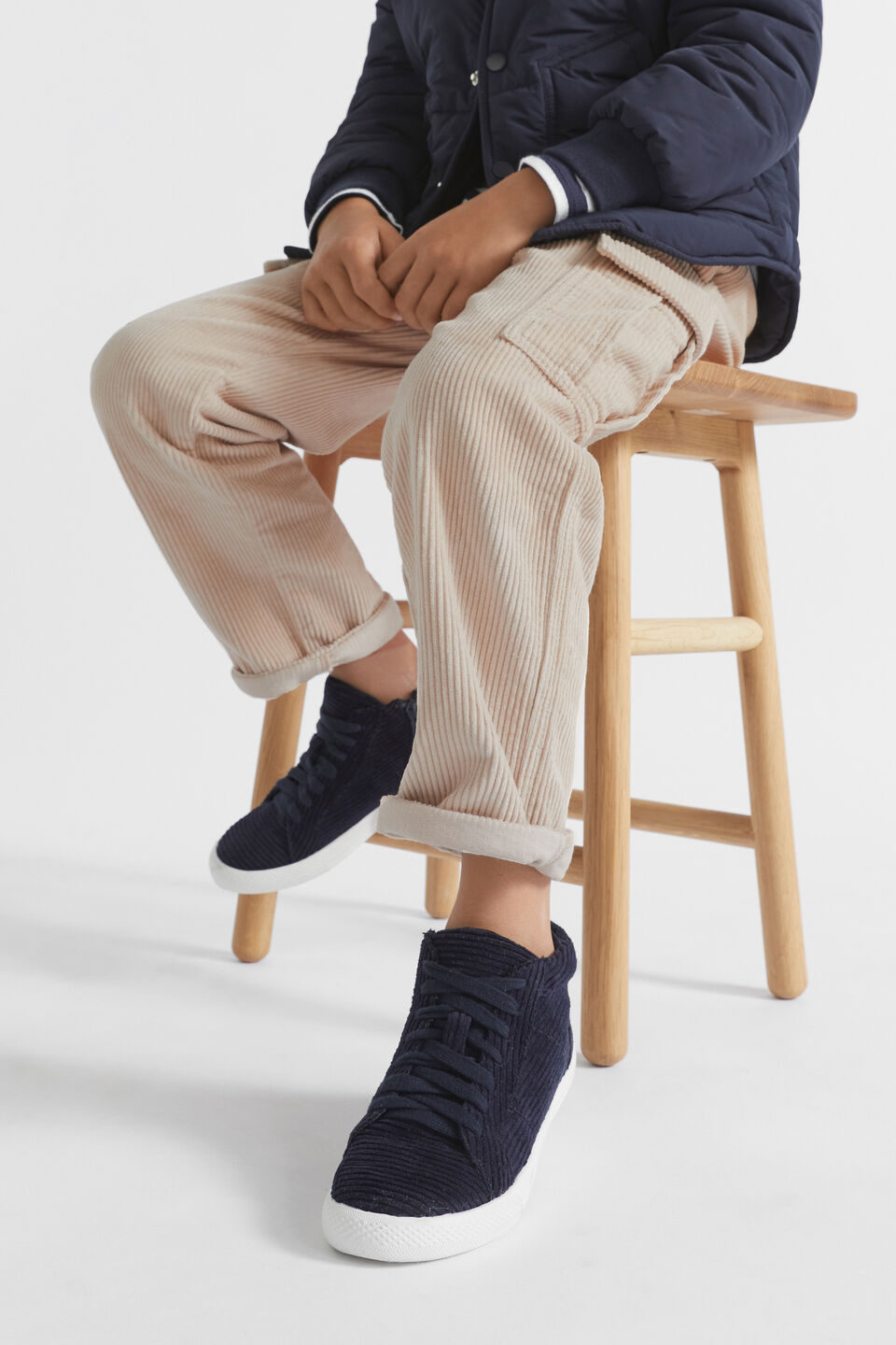 Cord Hightop  Navy
