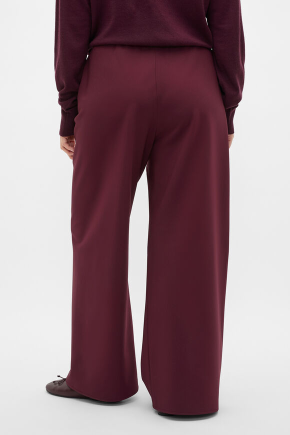 Easy Wide Leg Pant  Plum Red  hi-res