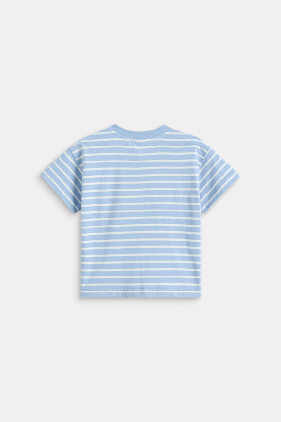 Core Stripe Logo Tee  Cloud Blue  hi-res