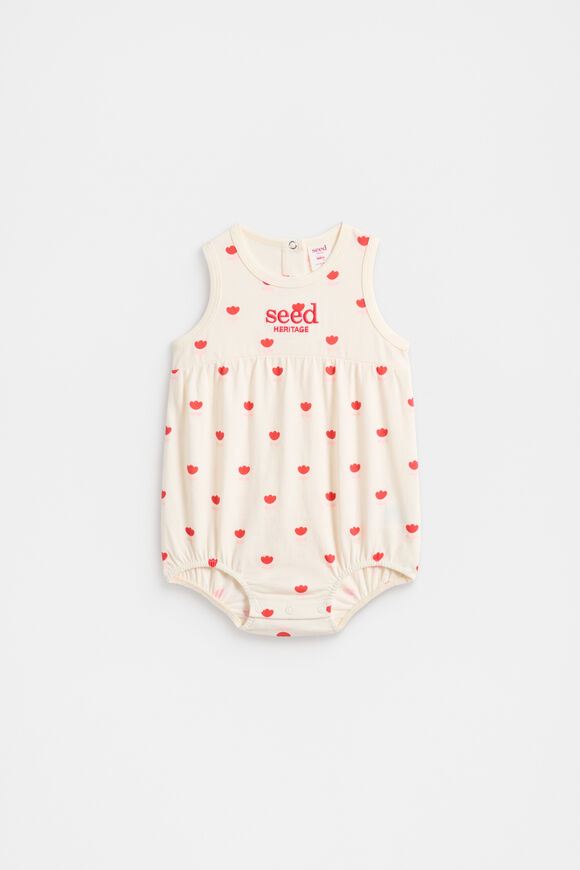 Flower Romper  Vintage Cream  hi-res