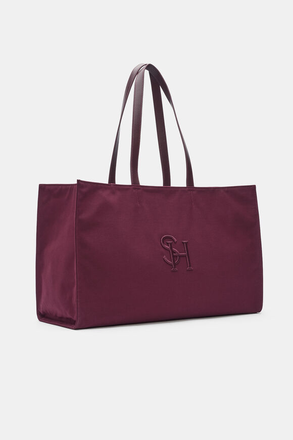 MD Fabric Tote  Plum Red  hi-res