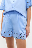 Poplin Broderie Short  Cornflower Blue  hi-res