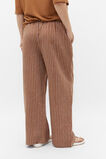 Core Linen Wide Leg Tie Pant  Cinnamon Spice Stripe  hi-res