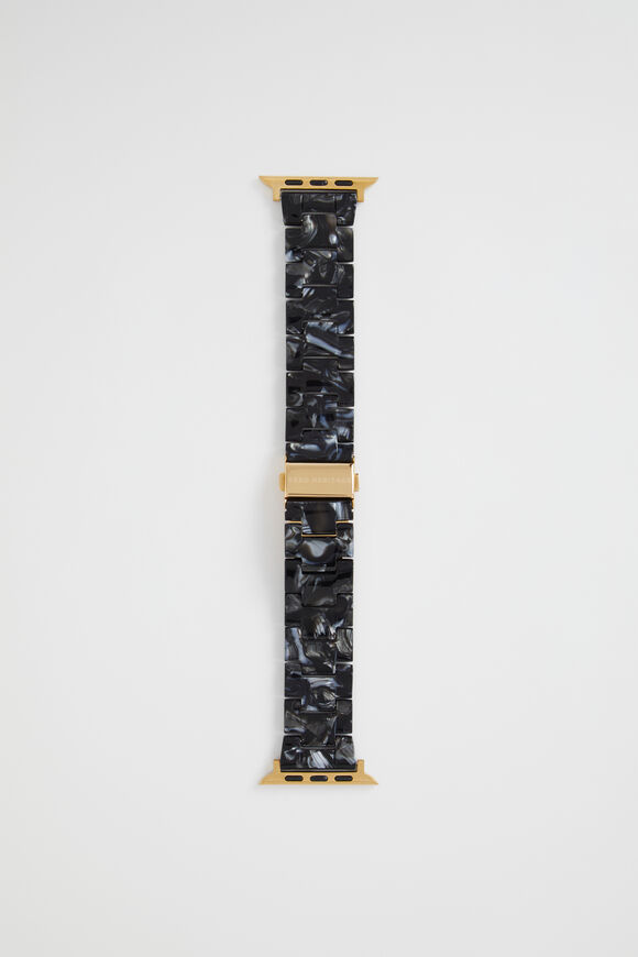 Resin Smart Watch Band  Black  hi-res