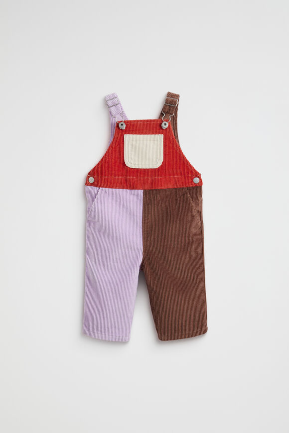 Colourblock Cord Overall  Multi  hi-res