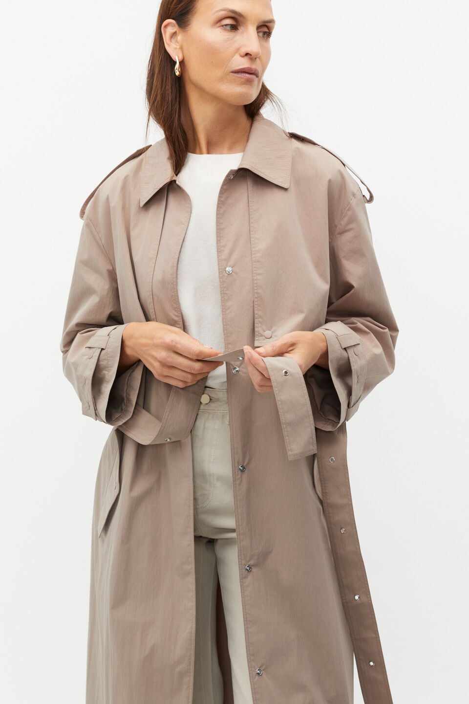 Parachute Trench Coat  Cookie