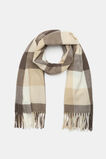 Check Scarf  Coffee Bean Multi  hi-res