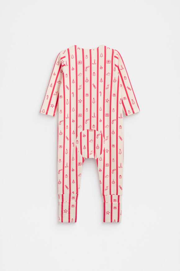 Christmas Zipsuit  Vintage Cream  hi-res