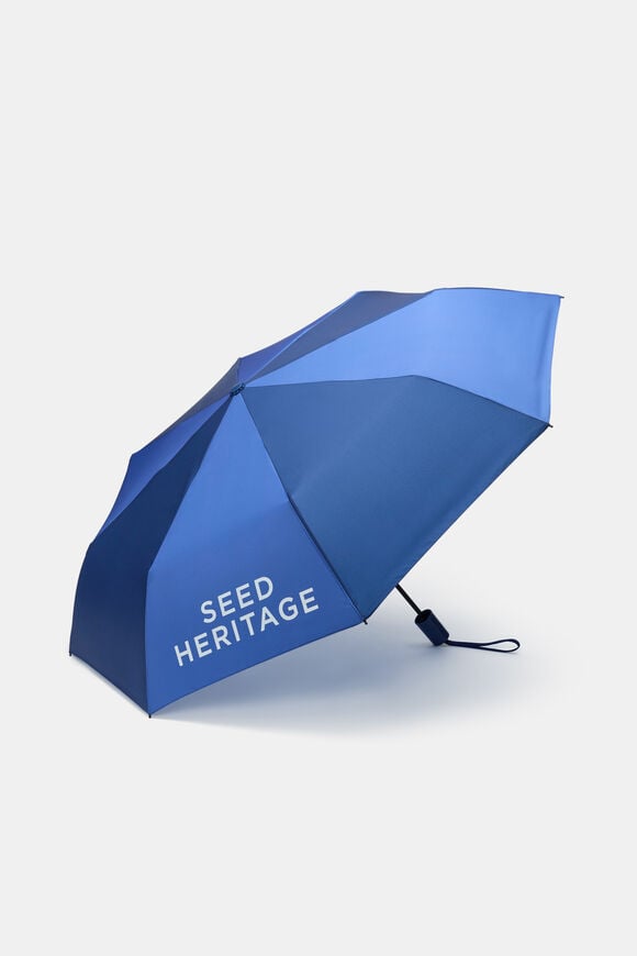 Colourblock Umbrella  Blue Multi  hi-res