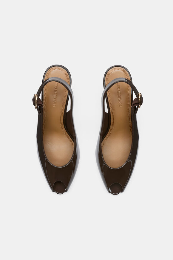 Emery Peep Toe Heel  Chocolate  hi-res