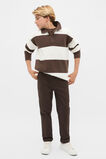 Stripe Rugby Knit  Chocolate  hi-res