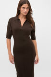 Relaxed Polo Dress  Coffee Bean  hi-res