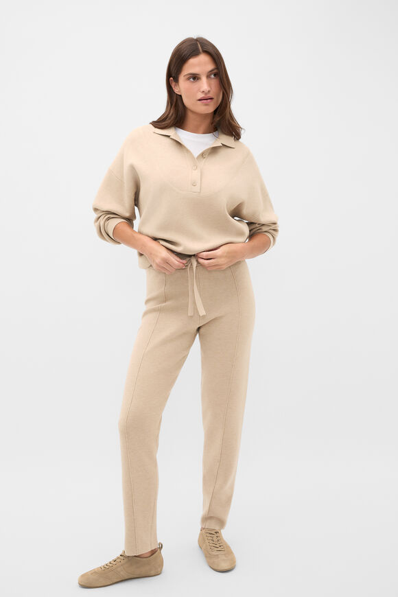 Double Knit Pant  Sandstone Marle  hi-res