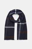 Multi Check Scarf  Twilight Blue  hi-res