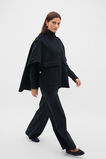 Wool Trench Cape  Twilight Blue  hi-res