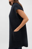 Rib Knit Mid Length Poncho  Twilight Blue  hi-res