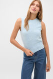 Brushed Wool Vest  Soft Blue Marle  hi-res