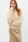 Lofty Mock Neck Knit  Sandstone Marle  hi-res