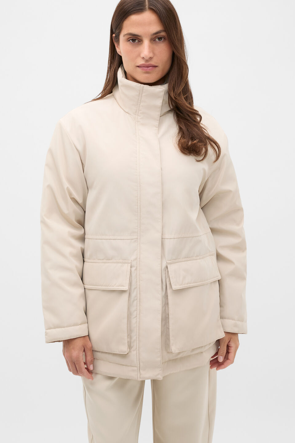 Reversible Puffer Jacket  Vanilla Cream
