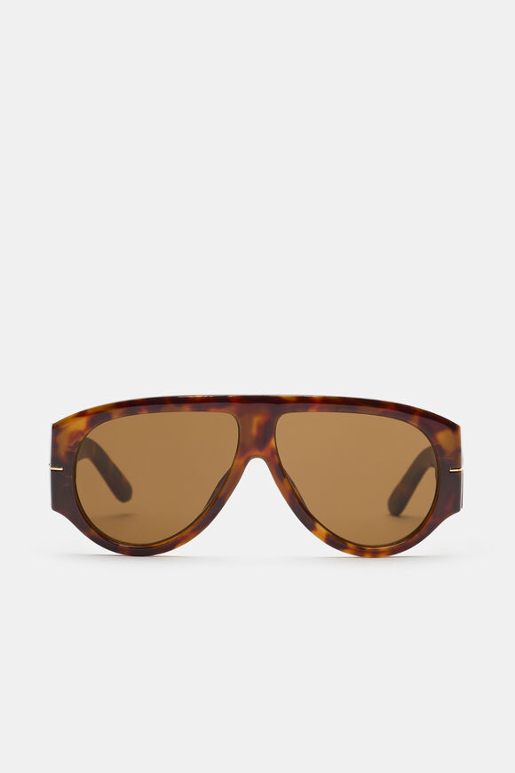 Rhi Shield Sunglasses  Dark Tort  hi-res