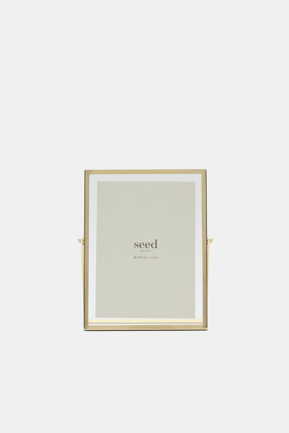 Miles Small Photo Frame  Gold  hi-res