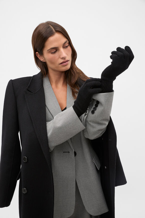 Cashmere Gloves  Black  hi-res