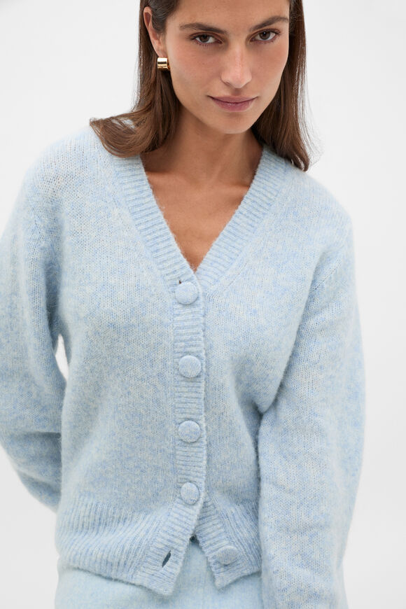 Lofty Relaxed Cardigan  Soft Blue Marle  hi-res