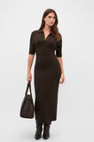 Relaxed Polo Dress  Coffee Bean  hi-res
