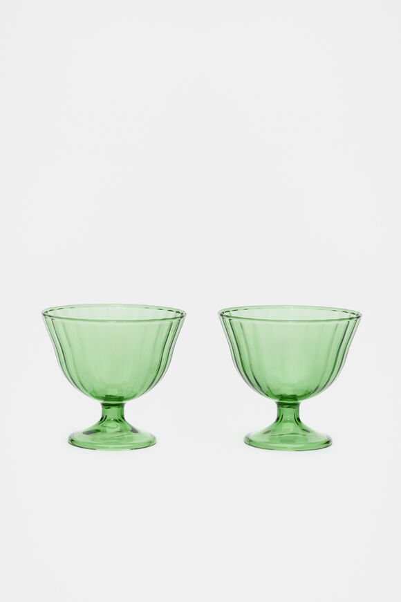 Selene Gelati Glass Set of 2  Green Apple  hi-res