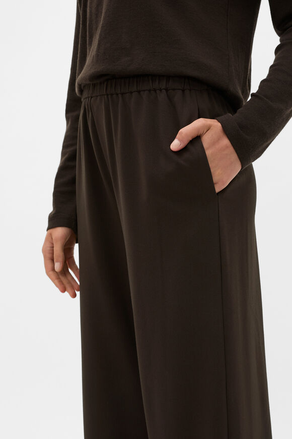 Elasticated Straight Leg Pant  Coffee Bean  hi-res
