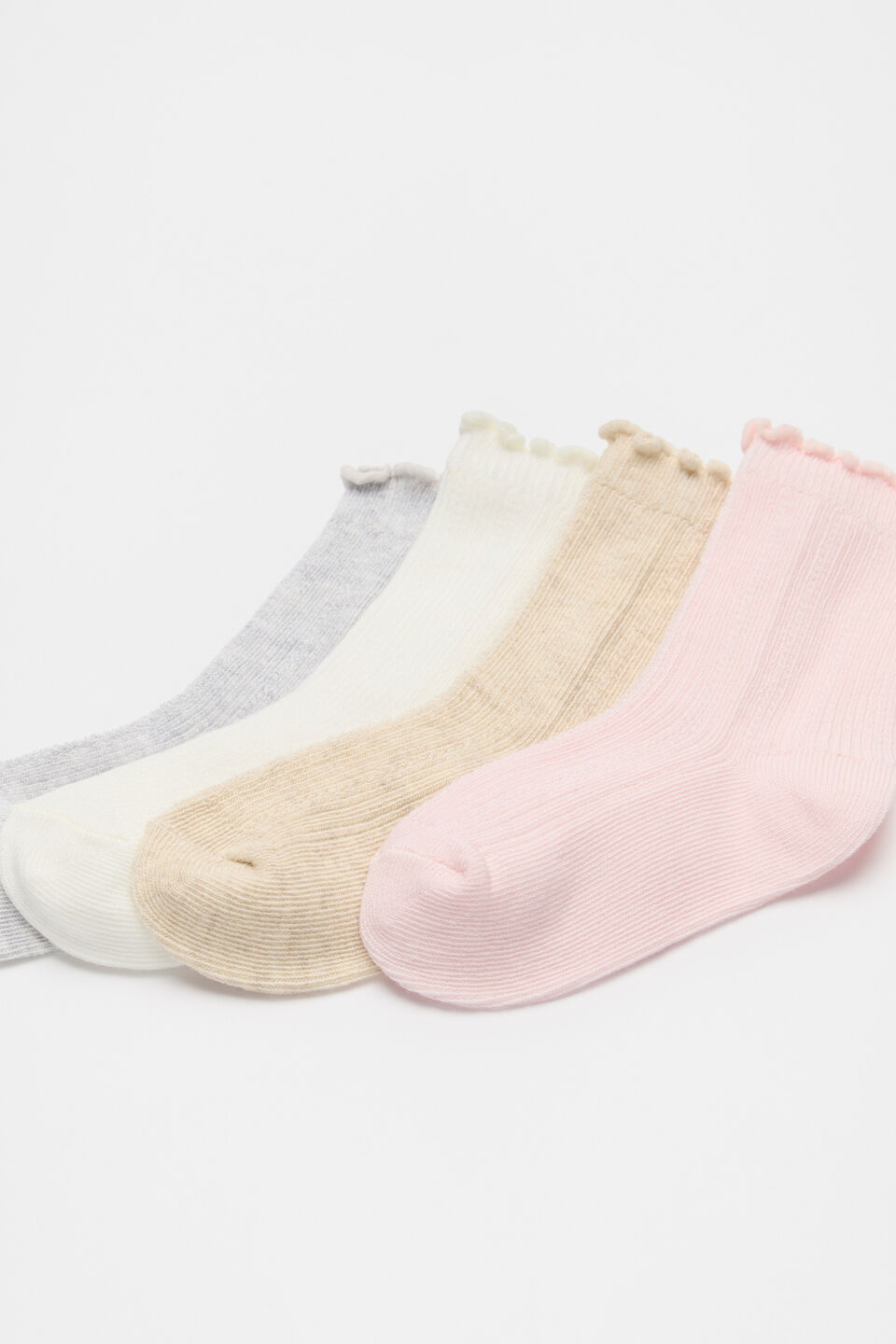 Rib Cable 4 Pack  Light Pink