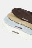 4 Pack Sneaker Sock  Coffee Bean Multi  hi-res