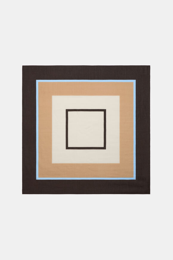 Printed Headscarf  Coffee Bean Multi  hi-res