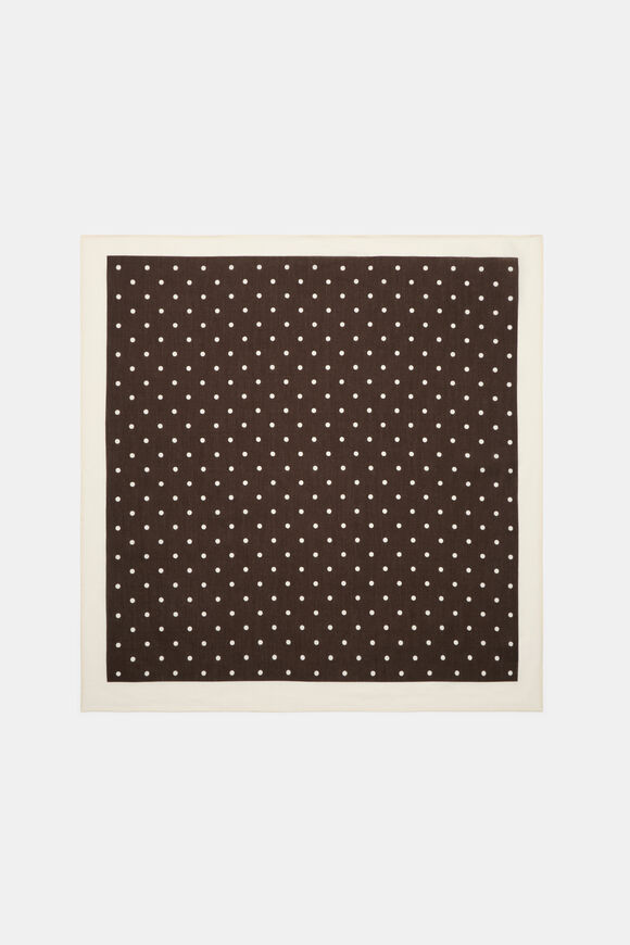 Printed Headscarf  Coffee Bean Spot  hi-res