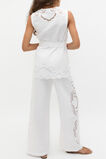Cutwork Woven Belted Vest  Whisper White  hi-res