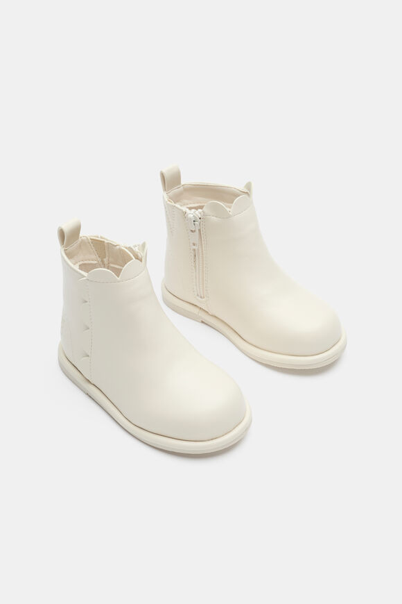 Mini Scallop Boot  Vintage Cream  hi-res