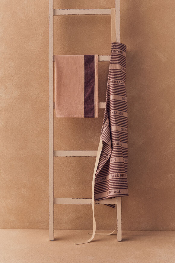 Vertical Stripe Tea Towel  Blossom  hi-res