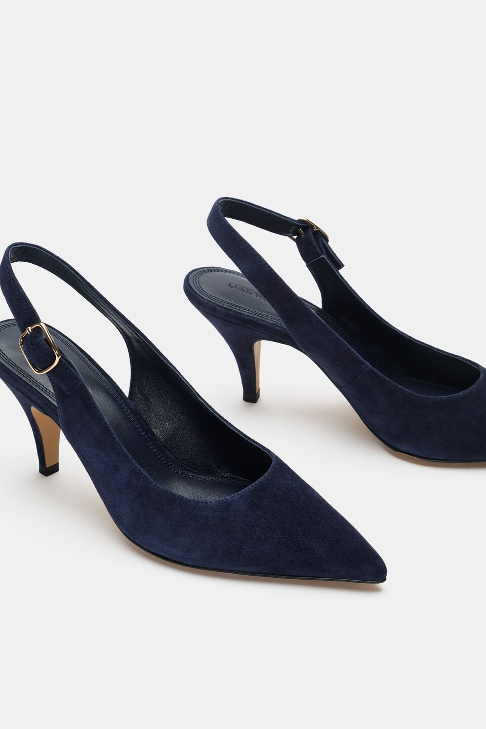 Elora Slingback Pump  Twilight Blue Suede