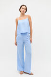 Core Linen Waisted Pant  Cornflower Blue Crossdye  hi-res