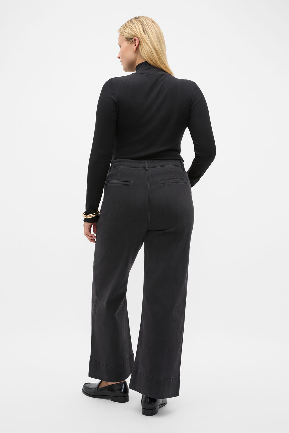 Core Wide Leg Pocket Jean  Charcoal Wash