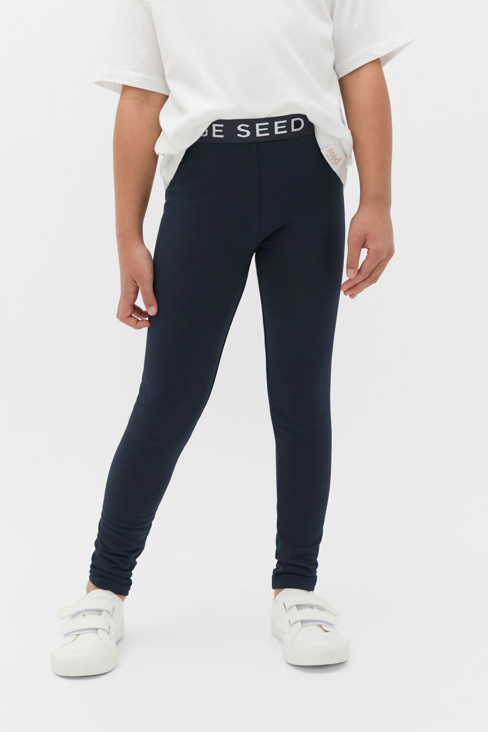Core Terry Legging  Midnight Blue