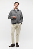 Double Face Wool Blend Overshirt  Vintage Grey Marle  hi-res