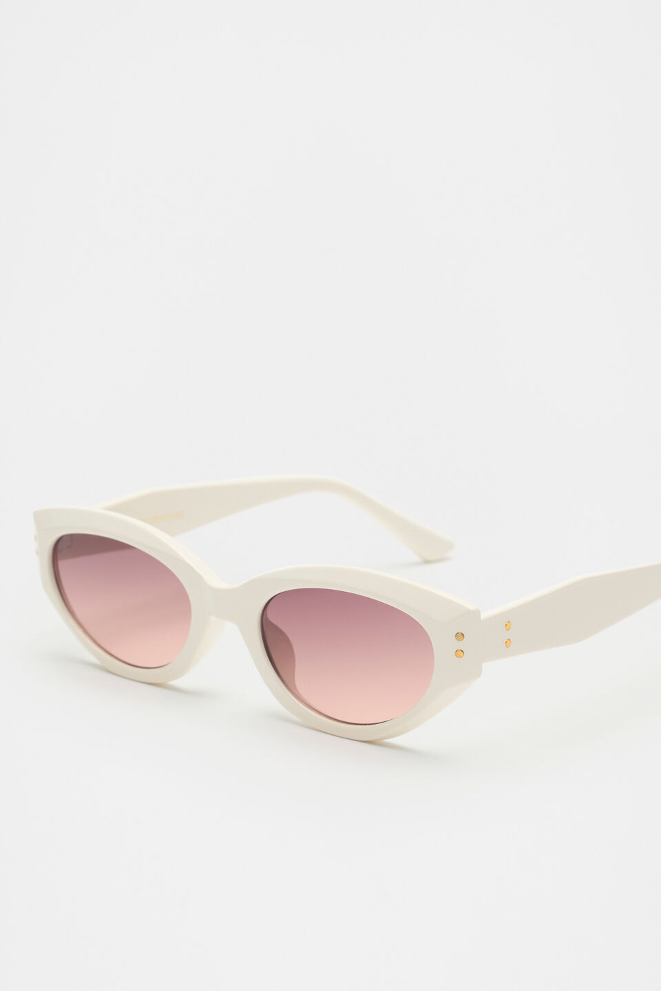 Lida Cat Eye Sunglasses  Cream