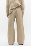 Leather Elasticated Pant  Latte  hi-res
