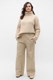 Leather Elasticated Pant  Latte  hi-res