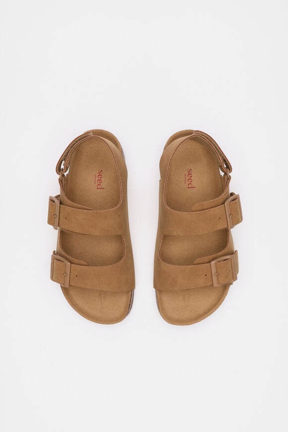 Double Buckle Slide  Biscotti  hi-res