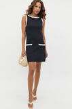 Contrast Pocket Knit Mini Dress  Twilight Blue  hi-res