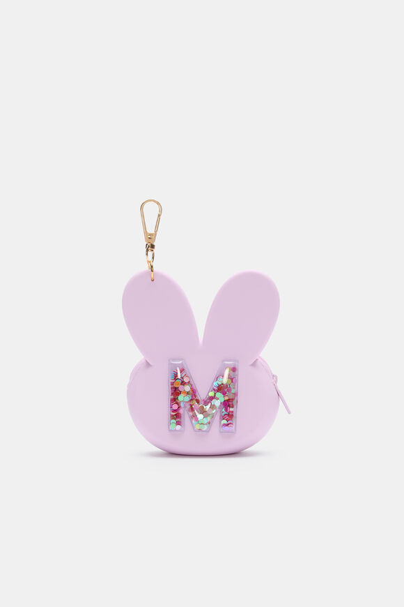 Bunny Silicone Initial Keyring  M  hi-res