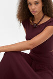 Compact Crepe Knit Top  Plum Red  hi-res