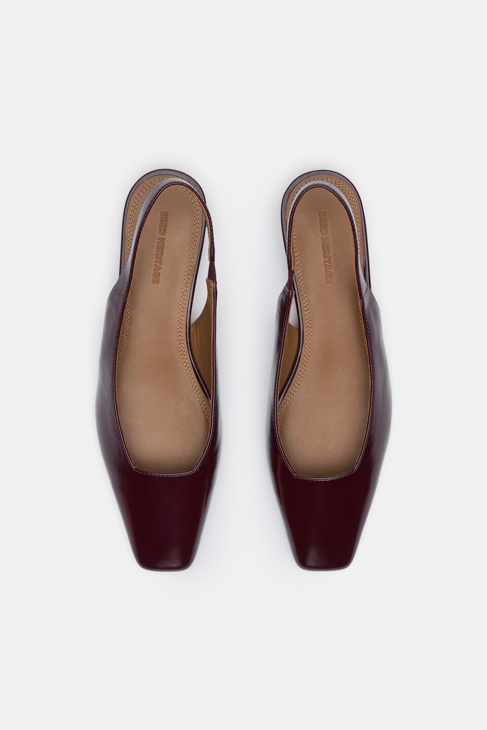 Penny Slingback  Plum Red